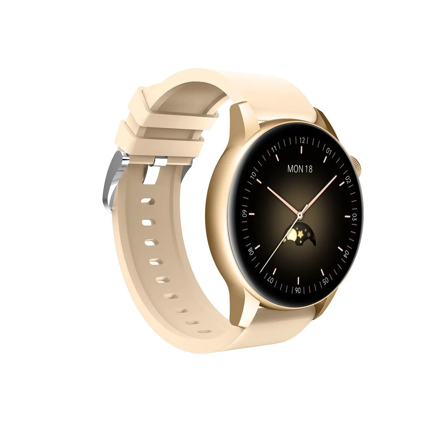 42mm stainless steel smart watch with 1.30-inch colour touchscreen display