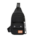 Outdoor leisure crossbody shoulder bag in nylon with contrast colour options
