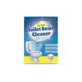 Pack of toilet cleaning powder showing four 30g sachets, 120g total, for descaling and stain removal