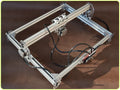 3000mW miniature laser engraving machine with 400x300mm bottom plate for marking and lettering work