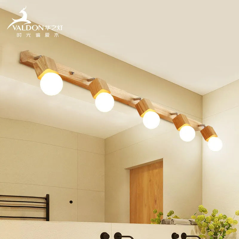 24cm LED wall lamp with integrated mirror cabinet for bedroom mounting