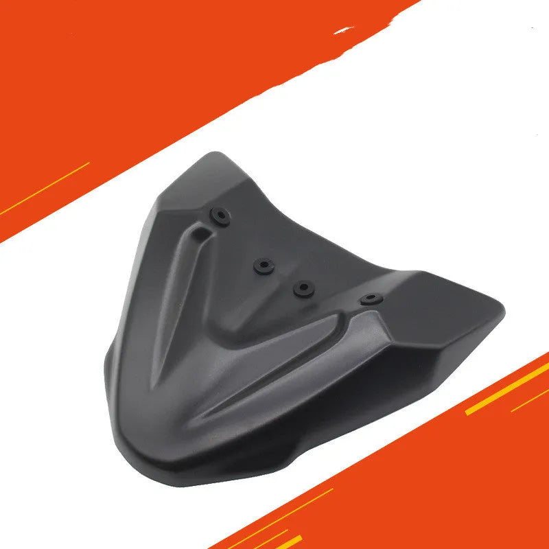 Black ABS fixed wind front wing accessory for KTM Adventure motorcycles