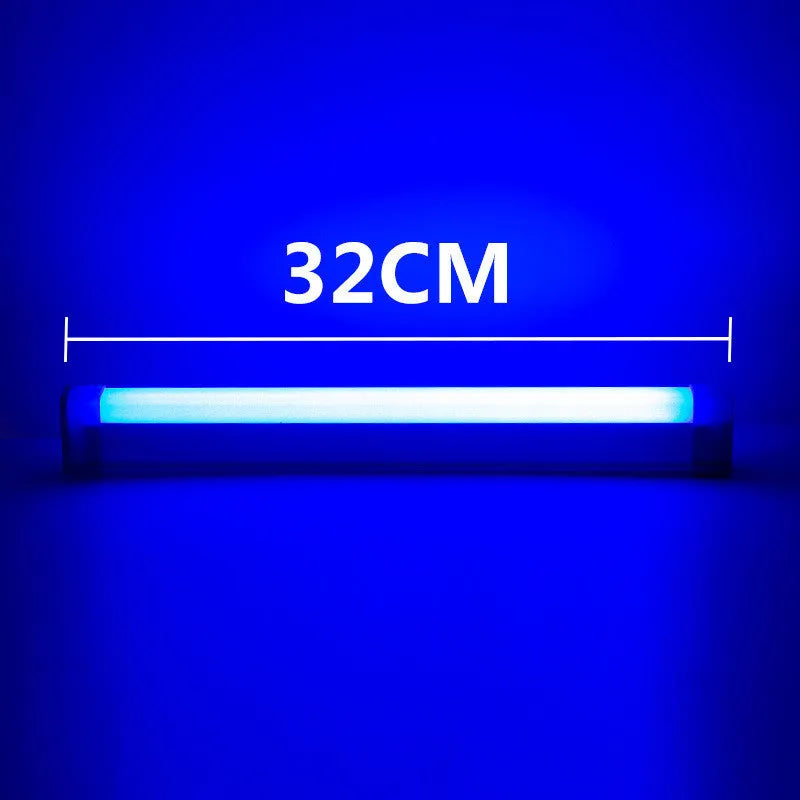 Rechargeable blue and purple LED tube stick photo fill light with dimmable RGB atmosphere lighting