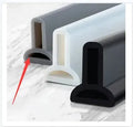 Flexible silicone bathroom waterproof strip for shower room dry wet separation in black colour