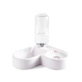 White stainless steel top cat water fountain with quiet pump and 2.4 litre capacity