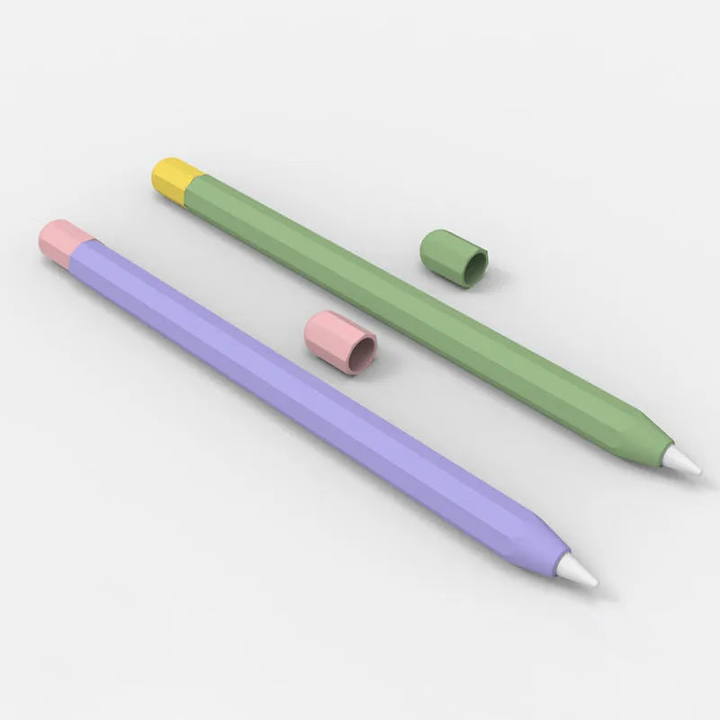 Octagonal pure silicone protective cover for Apple Pencil in 0.35mm thickness with nine colour options