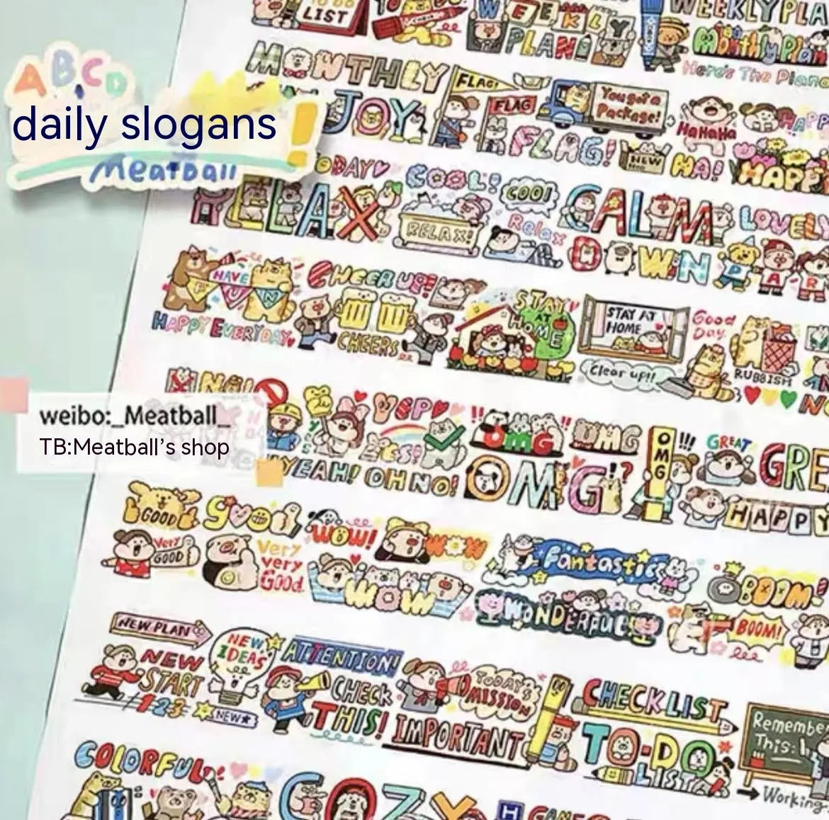Cartoon character stickers for haemorrhoid tape packaging on Japanese paper