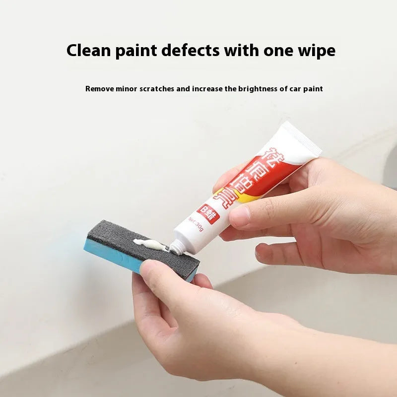 Car repair wax kit with grinding A wax, polishing B wax, and frosted sponge mop for vehicle paint scratch removal