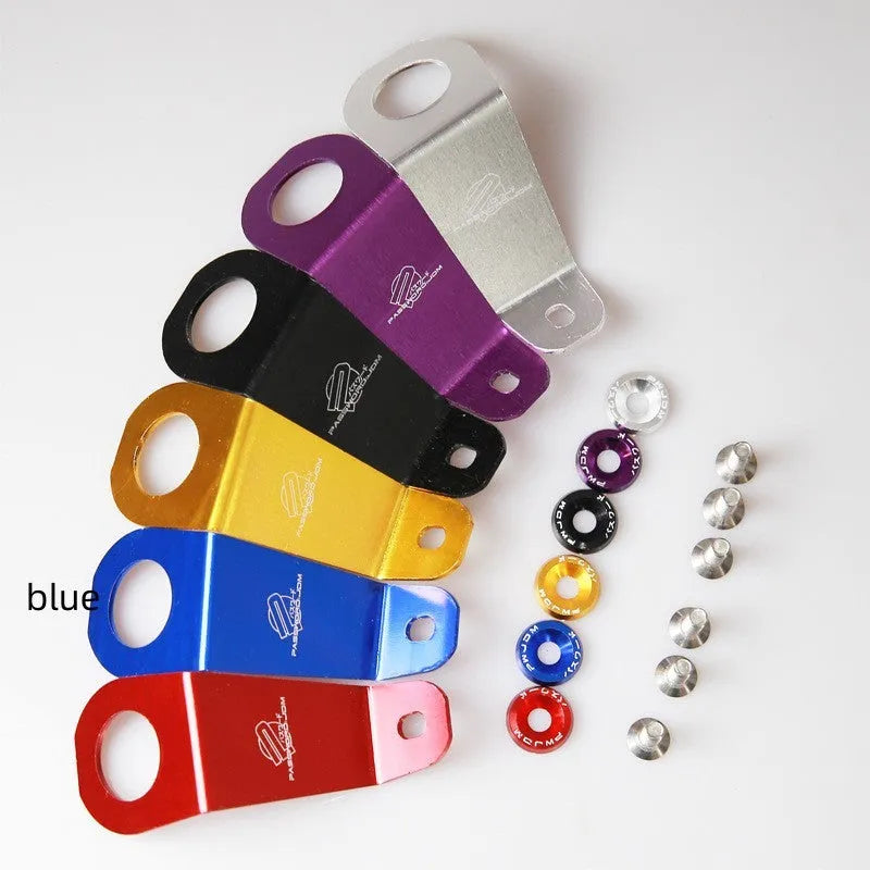 Aluminium radiator mounting bracket for Honda Civic EG in an anodised colour finish.