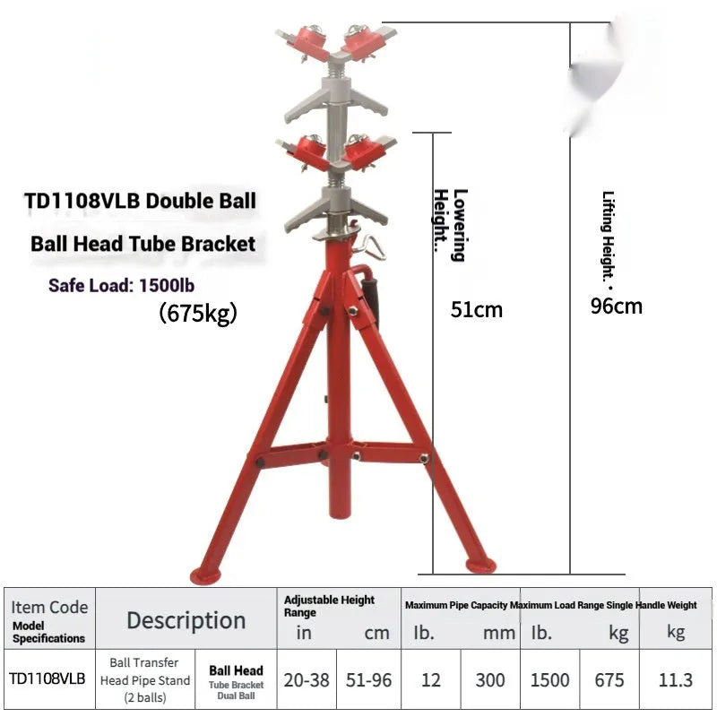 Metal V-head pipe bracket for steel pipe support showing high and low height options