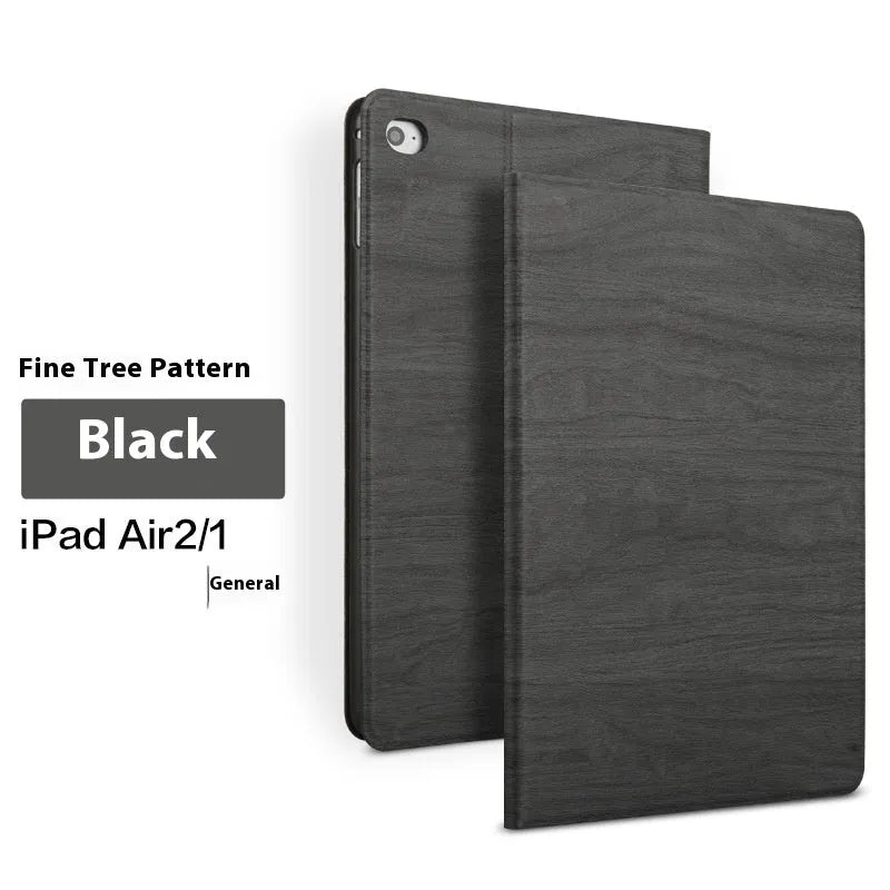 Sapphire blue and black imitation leather iPad protective covers with integrated sleep bracket
