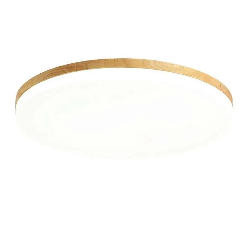 Japanese minimalist wooden and acrylic LED ceiling lamp in three size options