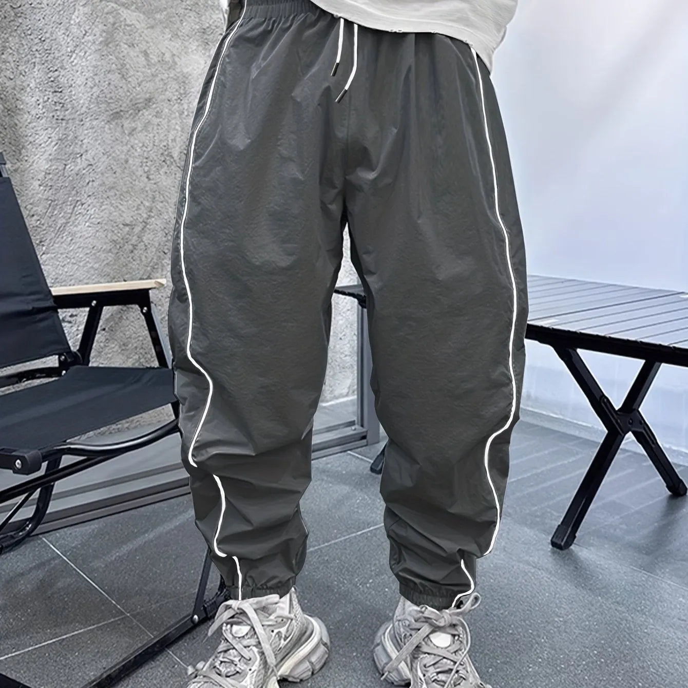 Men's loose fit bamboo fibre cropped sports trousers in multiple colour options