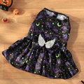 Angel wings Halloween dog costume in bright bat or pumpkin colour on pet