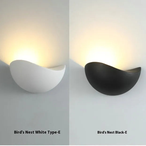 Courtyard LED lighting lamp with bird's nest design and aluminium alloy shell