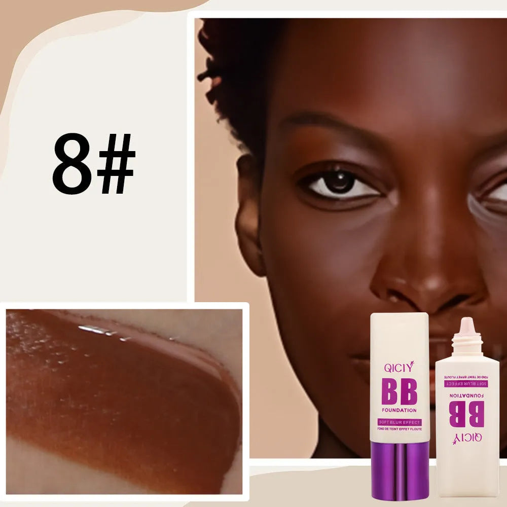 Feeding bottle BB cream foundation in liquid form with brightening properties