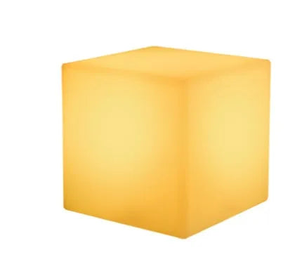 Square seven-colour night light with remote control in European style design