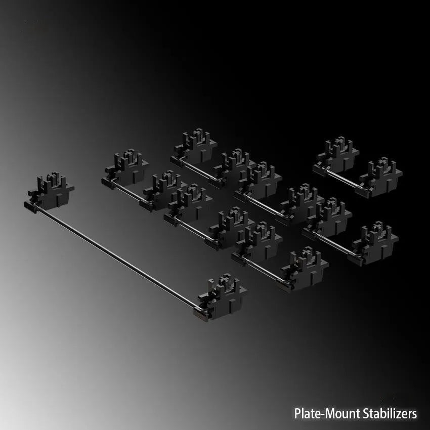 Keyboard shaft mechanical keyboard accessories kit with 4.3 inch screen and spacebar stems