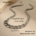 Stainless steel geometric pendant necklace with gold plating on regular chain