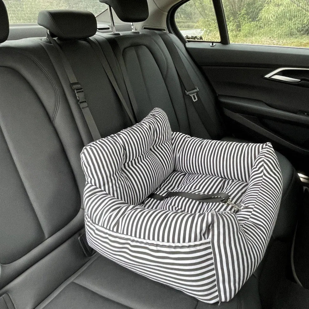 Pet sofa bed car nest striped dog bed 45x40x30cm cloth material raised sides