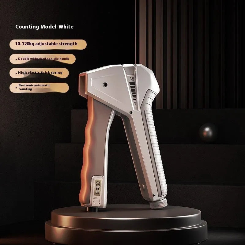 Adjustable hand exercise gripper with mechanical counter in multiple colour options
