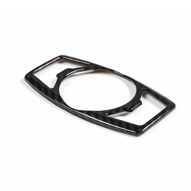 Carbon fibre patterned decorative paster for Ford F150 headlight control panel.