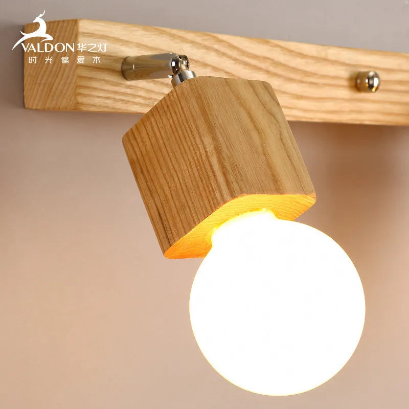 24cm LED wall lamp with integrated mirror cabinet for bedroom mounting