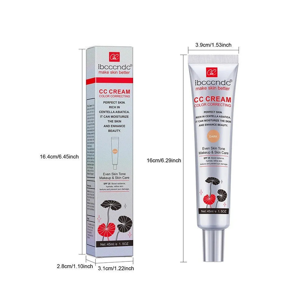 Erborian CC Cream tube in dark and light shades, a colour correcting moisturising makeup primer.