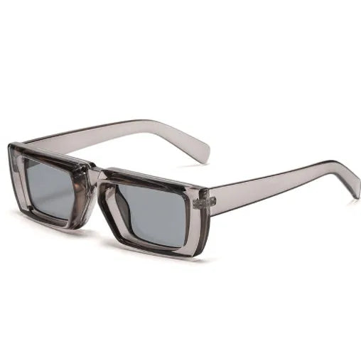 Y2K style sunglasses with UV400 lenses in a full PC frame, shown in multiple colour options.