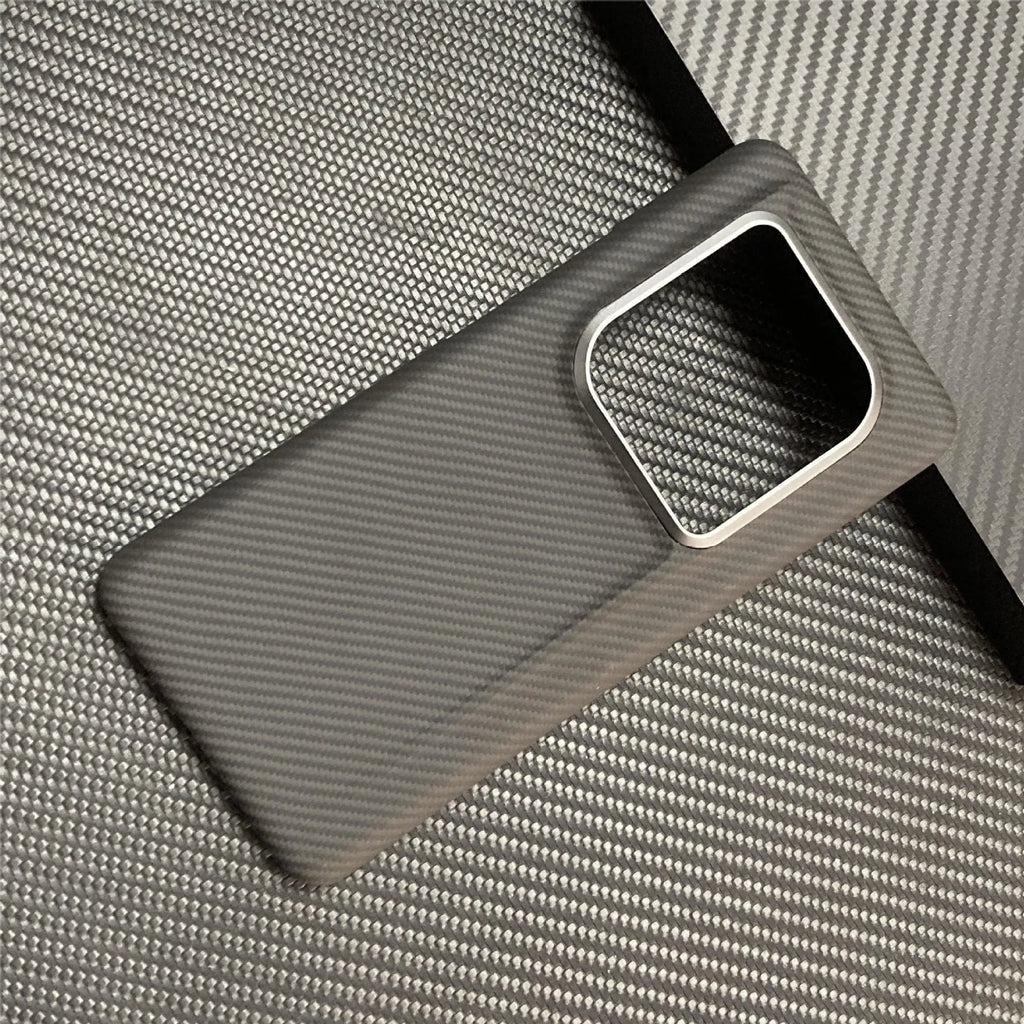 Genuine leather phone case for Honor Magic6 Zhizhen Edition in coarse grain 1500D Crater finish, red colour