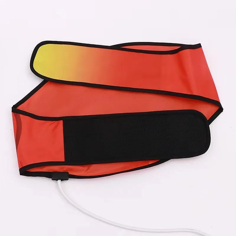 Hot compress waist support belt for sauna, massage, and yoga therapy.