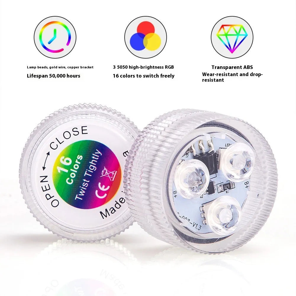 Remote control waterproof LED diving light for fish tanks with plastic housing