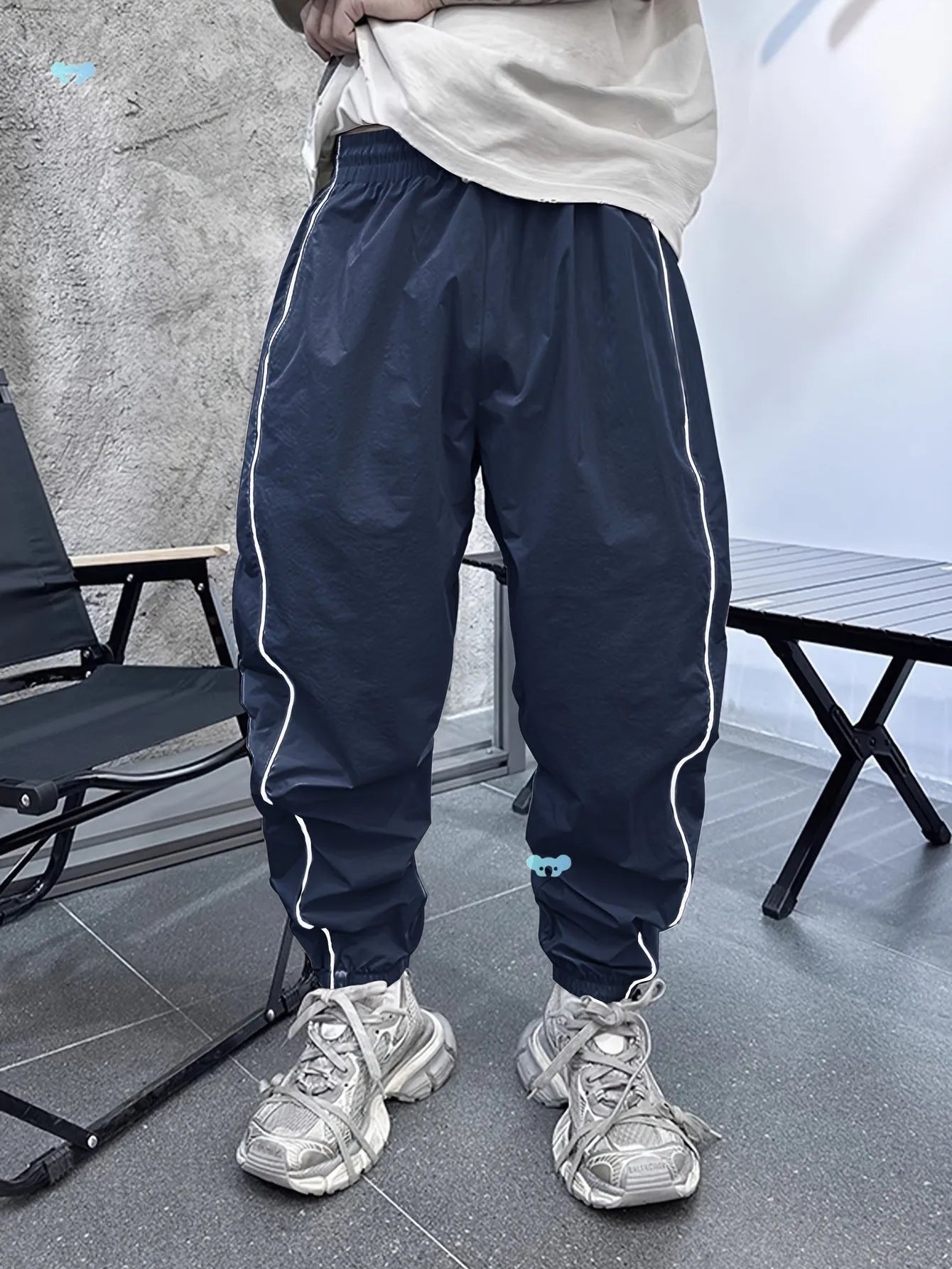 Men's loose fit bamboo fibre cropped sports trousers in multiple colour options
