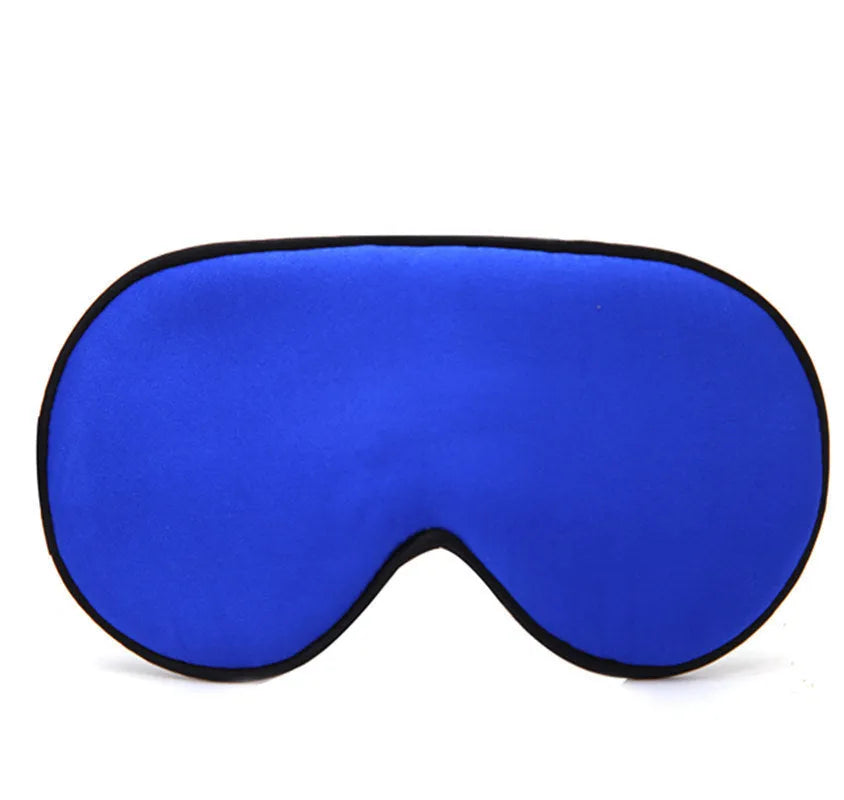 Double-sided mulberry silk eye mask with embroidered print in various colour options