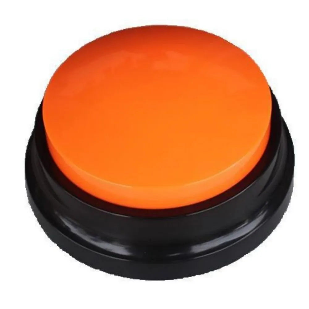 Voice recording pet training buzzer in five colour options for 30-second audio playback