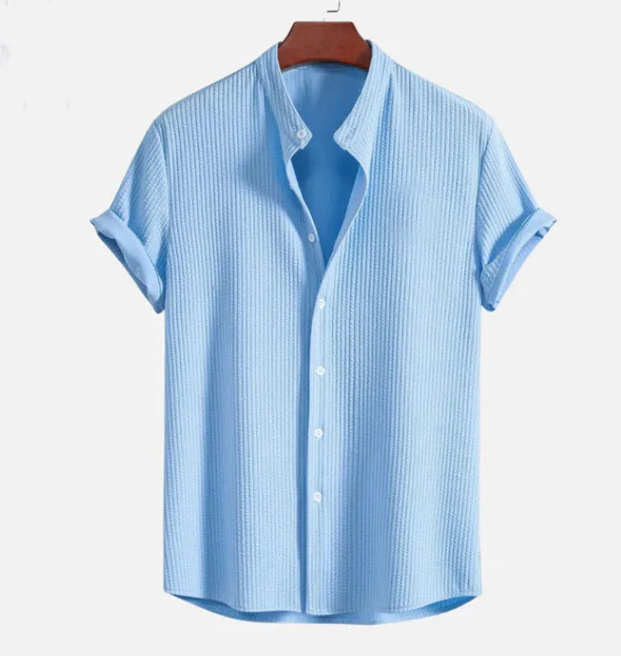 Mens loose short sleeve shirt in multiple colours with Asian sizing options