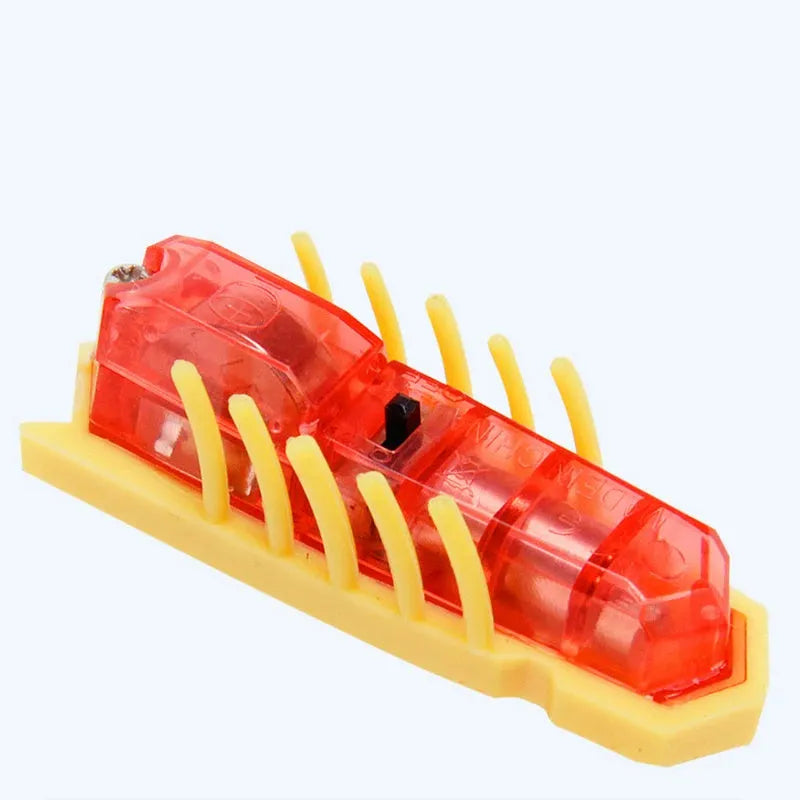 Electric ladybird beetle cat toy with self-righting feature and LR44 battery