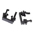 Black plastic LED headlight adapter bracket for Ford Focus Mondeo Fiesta, shows 30.7mm size.