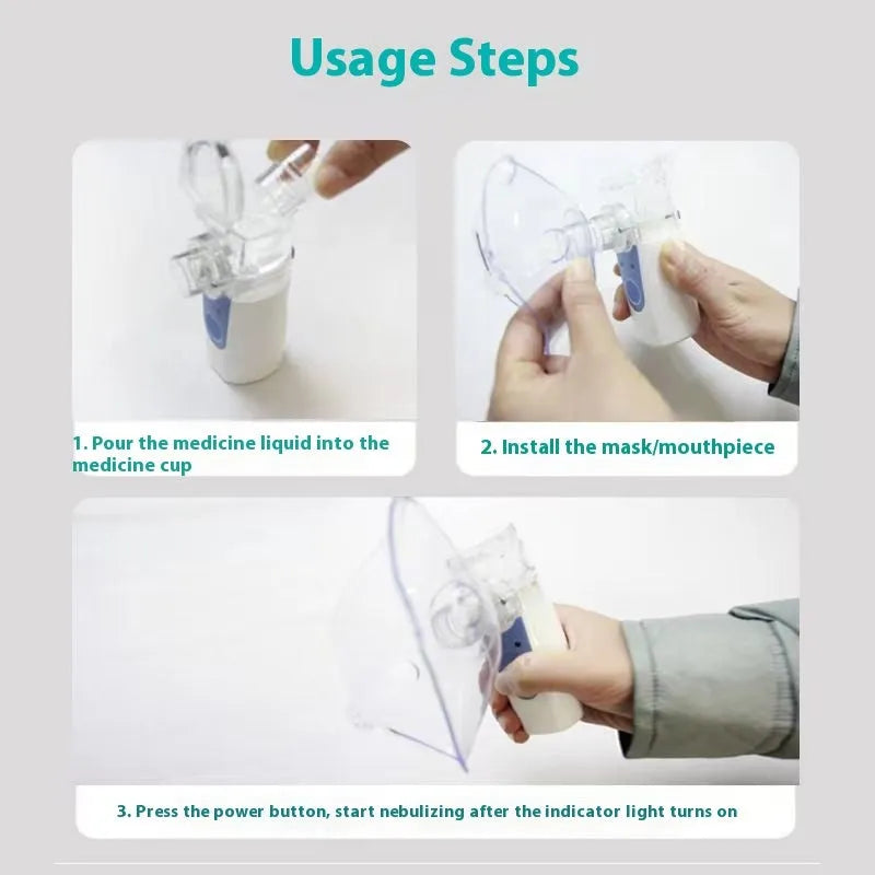 Handheld columnar plastic USB nebuliser spray machine with single fog outlet for household use