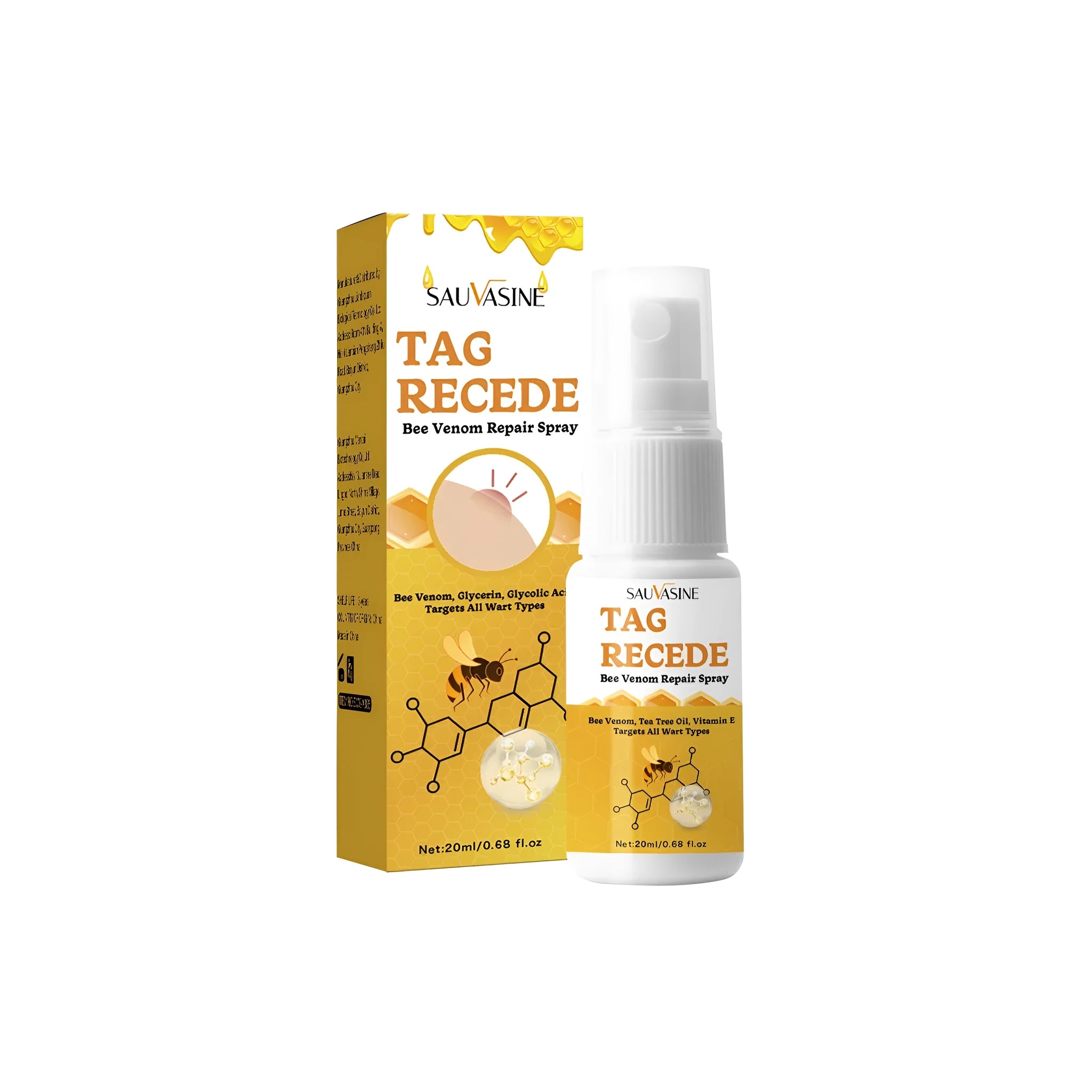 20ml Bee Wart Spray cream bottle for skin bumps and moles treatment