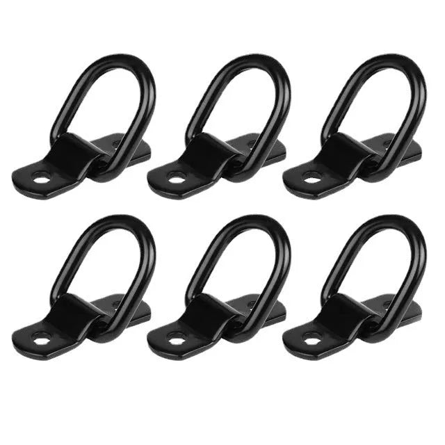 Black carbon steel galvanised pull ring floor hook for trucks
