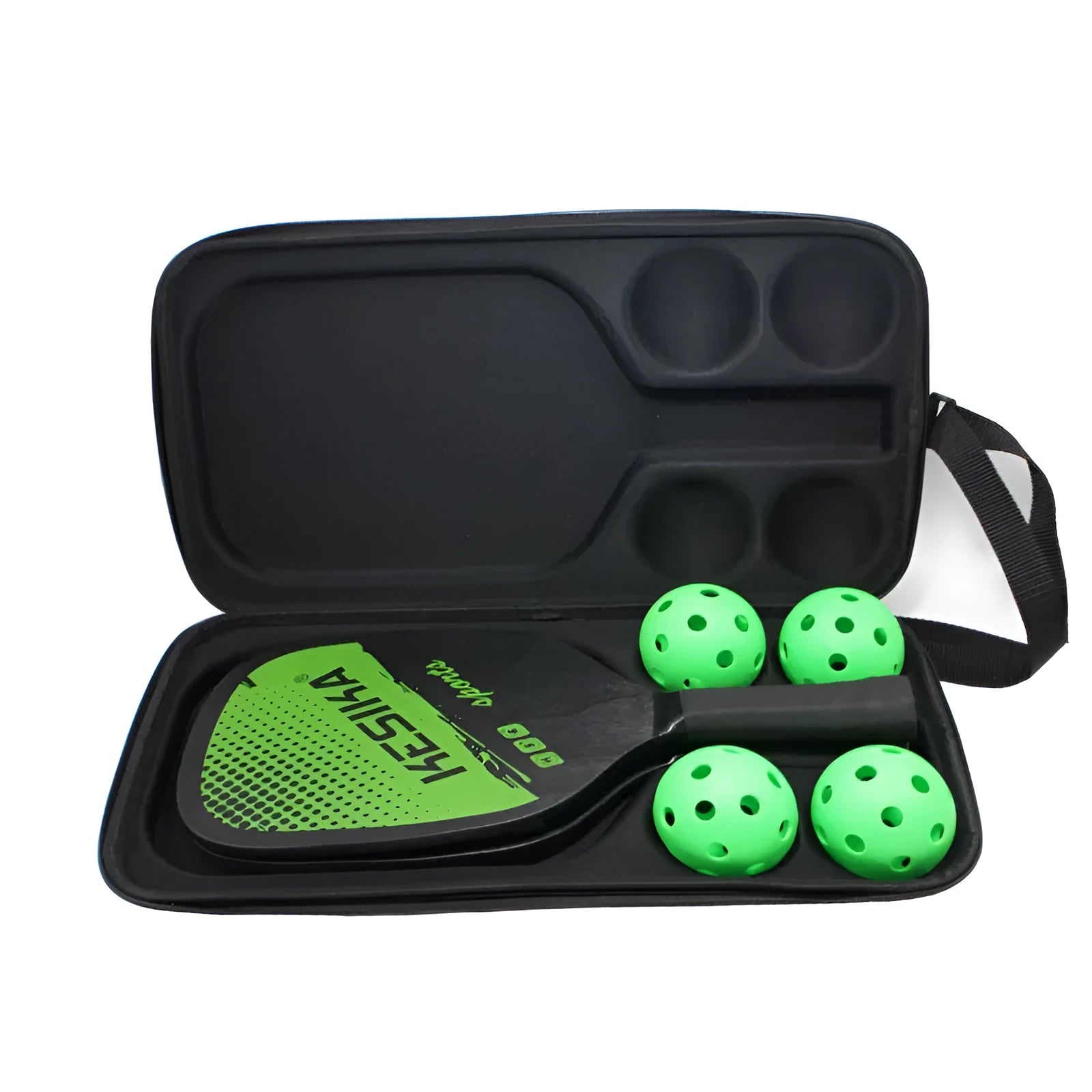 Black Peak pickleball racket shoulder storage bag with double straps