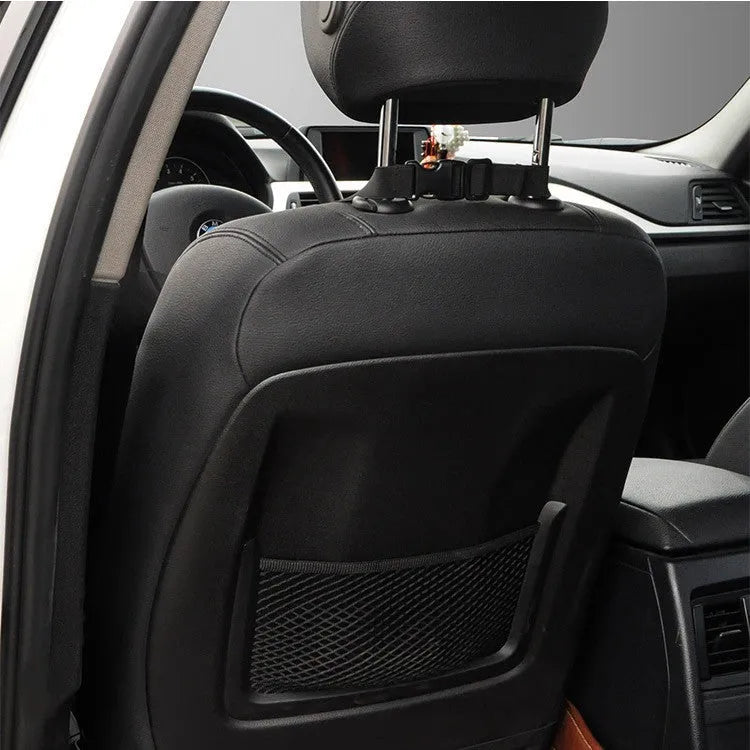 Memory cotton car waist back support cushion in solid colour on vehicle seat