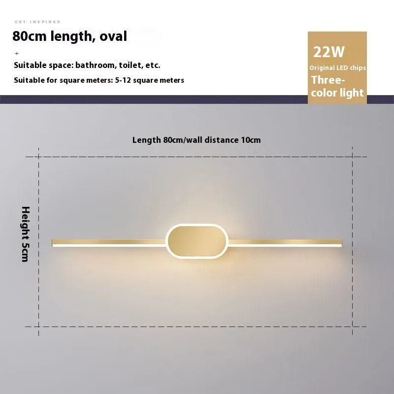 Modern wall-mounted bathroom mirror cabinet with integrated LED makeup lights around the edge.