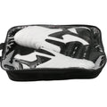 Black and white children's boxing shoes with soft bottom construction for martial arts training