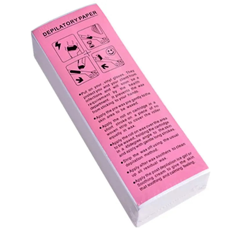 Non-woven fabric hair removal wax paper strips for wool tops wax application