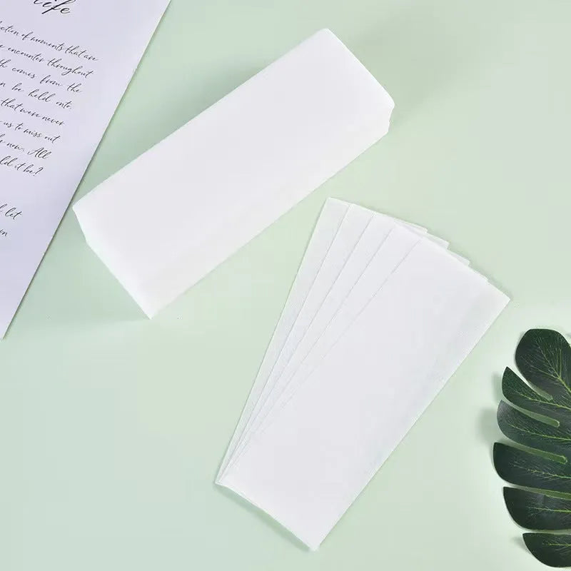 Non-woven fabric hair removal wax paper strips for wool tops wax application
