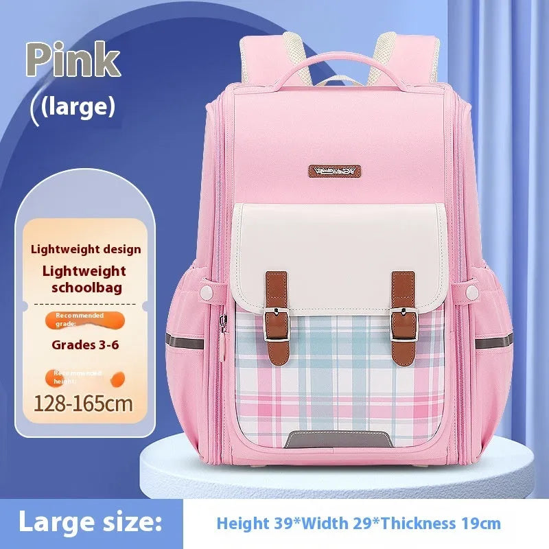 Oxford cloth student schoolbag in multiple colour options for grades 5-6