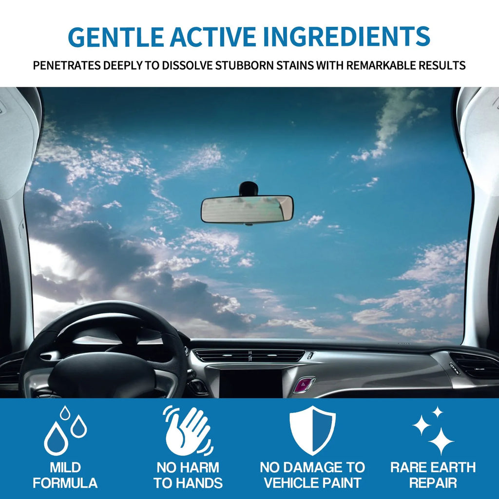 100ml bottle of car foam cleaning spray for paint polishing and seat stain removal