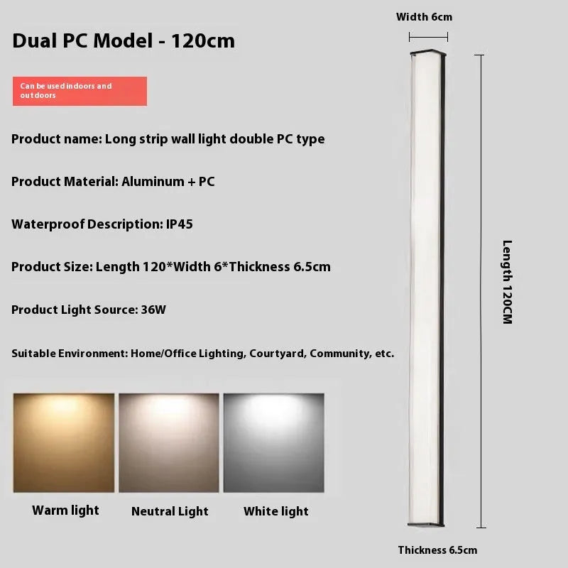 Modern outdoor wall lamp for villa hotel courtyard entrance lighting in five size options